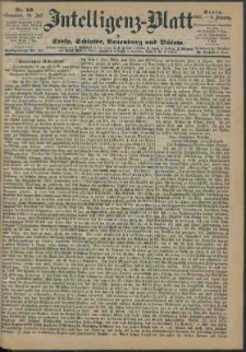 Intelligenz-Blatt f&uuml;r Stolp, Schlawe, Lauenburg und B&uuml;tow Nr. 59.