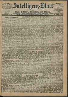 Intelligenz-Blatt f&uuml;r Stolp, Schlawe, Lauenburg und B&uuml;tow Nr. 66.