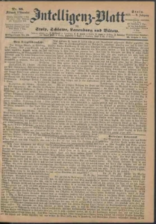 Intelligenz-Blatt f&uuml;r Stolp, Schlawe, Lauenburg und B&uuml;tow Nr. 88.