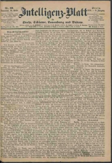 Intelligenz-Blatt f&uuml;r Stolp, Schlawe, Lauenburg und B&uuml;tow Nr. 93.