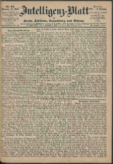 Intelligenz-Blatt f&uuml;r Stolp, Schlawe, Lauenburg und B&uuml;tow Nr. 94.