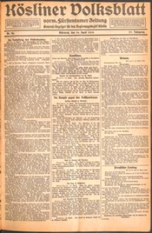 Kösliner Volksblatt [1919-04] Nr. 90