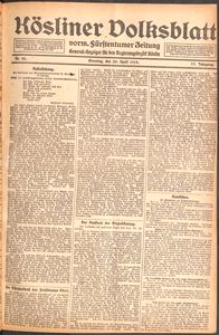 Kösliner Volksblatt [1919-04] Nr. 93
