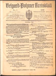 Belgard-Polziner Kreisblatt 1919