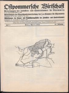 Ostpommersche Wirtschaft, Marz/April 1937, Heft 2