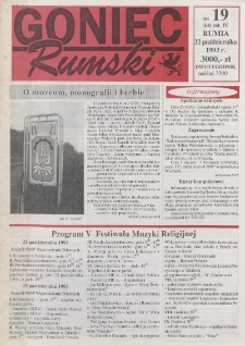 Goniec Rumski, 1993, nr 19