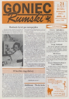 Goniec Rumski, 1993, nr 21