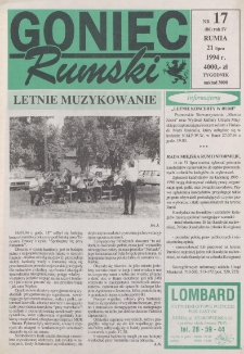 Goniec Rumski, 1994, nr 17
