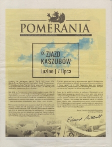 Pomerania : dodatek specjalny z okazji XX Zjazdu Kaszub&oacute;w w Luzinie, 7.07.2018