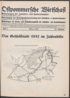 Ostpommersche Wirtschaft, Marz 1938, Heft 3