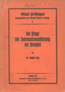 Die Frage der Internationalisierung der Weichsel
