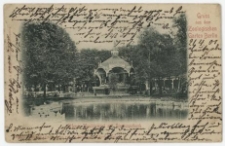 Gruss aus dem Zoologischen Garten Berlin. Offener Musiktempelmit Bierausschank