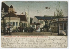 Internationale Kunst- und grosse Gartenbau-Austeilung D&uuml;sseldorf 1904. Gruppe bei der Industrie und Hauptblumenhalle