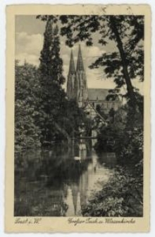 Soest i. W. Gro&szlig;er Teich u. Wiesenkirche