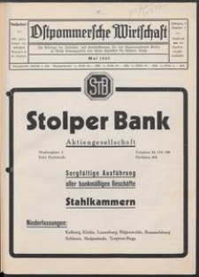 Ostpommersche Wirtschaft, Mai 1932, Nummer 3