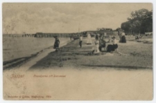 Zoppot. Strandpartie mit Damenbad