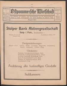Ostpommersche Wirtschaft, August 1925, Nummer 6