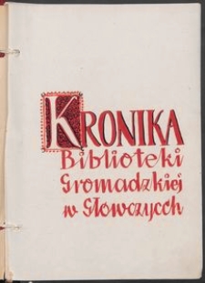 Kronika Biblioteki Gromadzkiej w Główczycach [1947-1968]