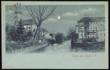 Słupia w Stolpie z dawnym kościołem św. Mikołaja