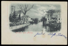 Słupia w Stolpie z dawnym kościołem św. Mikołaja