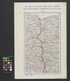 Mapa granicy państwowej między Polską a Niemcami