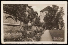 Mury miejskie, zamek i ogr&oacute;d zamkowy w Stolpie