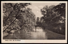 Rzeka z Bramą Młyńską w Stolpie