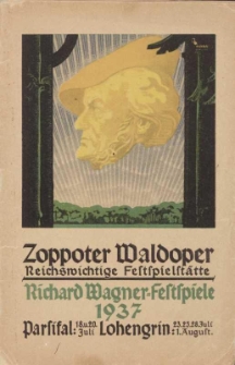 Broszura Zoppoter Waldoper. Richard Wagner.Festspiele 1937. Parsifal. Lohengrin