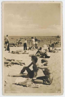 Photo postcard, Zoppot Badeleben