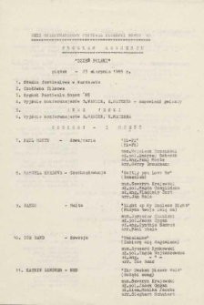 XXII Międzynarodowy Festiwal Piosenki Sopot &rsquo;85