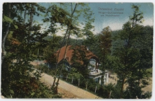 Poczt&oacute;wka, Ostseebad Zoppot. B&uuml;rger &ndash; Sch&uuml;tzenhaus am Waldtheater