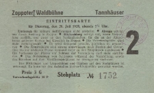 Bilet do Opery Leśnej w Sopocie na przedstawienie operowe Richarda Wagnera &bdquo;Tannhauser&rdquo;