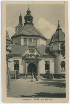 Photographic postcard, Ostseebad Zoppot - Das Warmbad