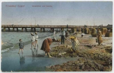 Poczt&oacute;wka, Ostseebad Zoppot. Strandleben und Seesteg