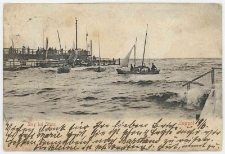 Poczt&oacute;wka fotograficzna, Steg bei Sturm