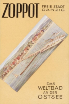 Ulotka - Zoppot. Freie Stadt Danzig. Das Weltbad an der Ostsee