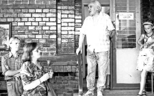 Stefan Morawski w pracowni przy ul. Armii Krajowej w Słupsku