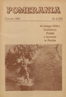 Pomerania : miesięcznik społeczno-kulturalny, 1980, nr 6
