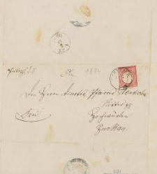 Przesyłka sądowa dostarczona 10 lutego 1874 r.