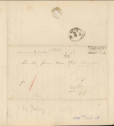 List napisany 29 grudnia 1862 r. i nadany tego samego dnia w Kartuzach