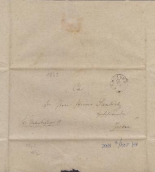 List nadany w Kartuzach w 1842 r.