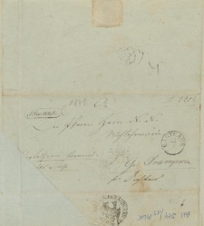 List nadany w Kartuzach w 1849 r.