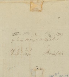 List nadany w Kartuzach w 1863 r. (?)