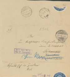 List nadany w Kartuzach 28 maja 1902 r.