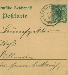 List napisany w Kartuzach 17 grudnia 1895 r.