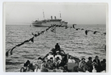 Black and white photography "m/s GRIPSHOLM" in Sopot