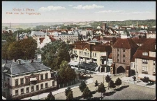 Panorama Stolpu: tzw. mały ratusz, Nowa Brama, dawny kości&oacute;ł św. Mikołaja
