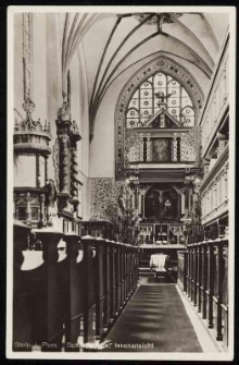 Interior of the castle church in Stolp