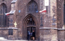 Kości&oacute;ł Najświętszej Marii Panny, widok od ulicy Ignacego Łukasiewicza w Słupsku