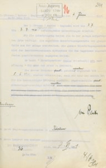Pismo Sztabu 5. (Pruskiego) Regimentu Kawalerii w Słupsku do prezydenta rejencji koszalińskiej z 2.06.1931 r.